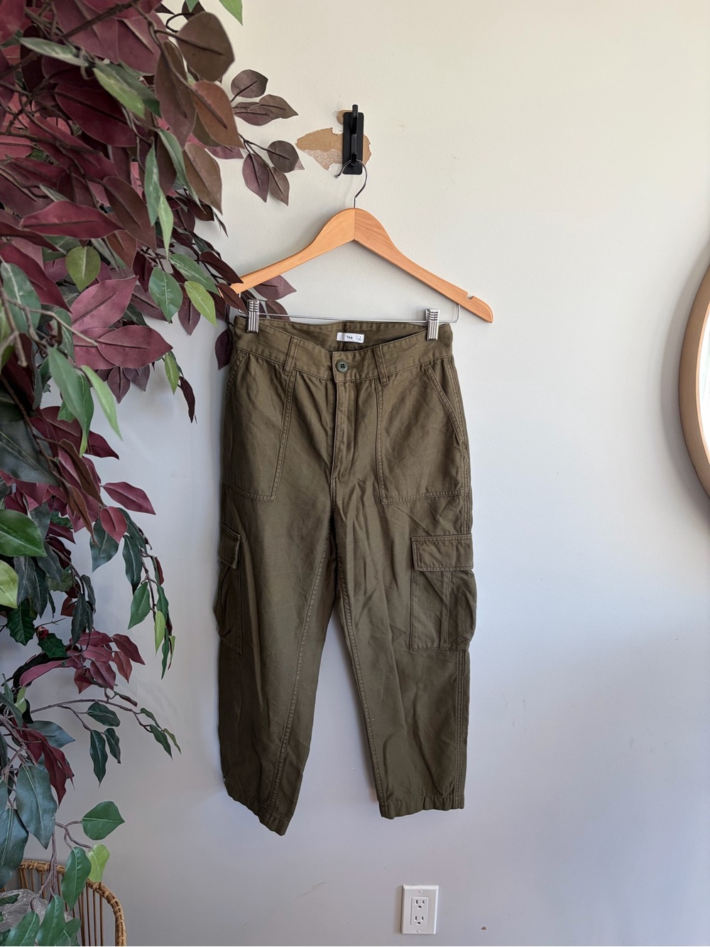 TNA Olive Cargo Pants for Men